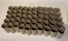 50x Cardboard Toilet Roll Tubes for Crackers Craft Seedlings Good Clean