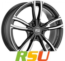 MSW MSW 73 gloss dark grey full polished 8x19" ET29 LK5 120 ML 72.56 Alufelge...