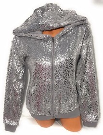 Victorias Secret PINK Limited Edition Faux Fur Foil Leopard Print Hoodie Size xS