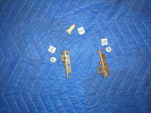 1982-1992 Camaro Firebird Factory Radio Mounting hardware L brackets,studs,guide