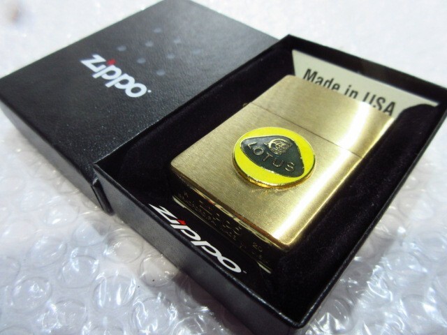 Lotus Emblem Logo Gold Yellow Brass Regular Case Japan