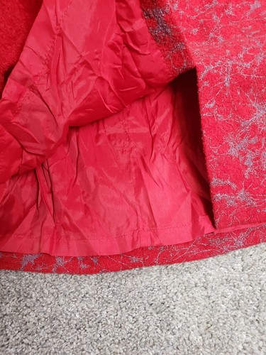 J'Envie Women's Suit Set Wool Size 14 Red Artsy Abstract - Picture 17 of 21