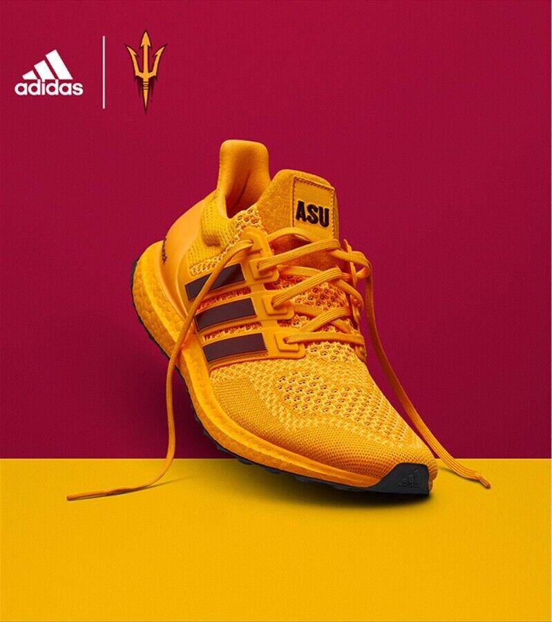 Adidas Ultraboost 1.0 Arizona State Sun Devils Yellow Gold 16 FY5809 ASU  ForksUp