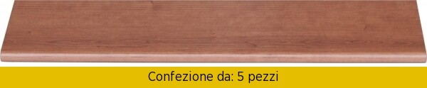 Set 5 Mensole Amica 100x25 Ciliegio | Sicure e Facili da Pulire