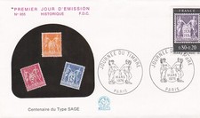 FRANCE 1976 FDC JOURNEE DU TIMBRE YT 1870