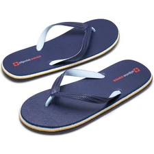 Alpine Swiss Men's Flip Flops | Ultra-light Thin EVA foam Sandals for Beach