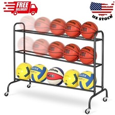 Basketball Rack Training Stand - Tilt Ball Training Equipment Holder