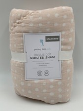 Pottery Barn Kids Trellis Dot Quilted Sham Standard Pink G731