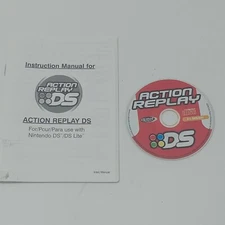 Nintendo DS Action Replay Datel Disc And Instruction Manual Only Untested 