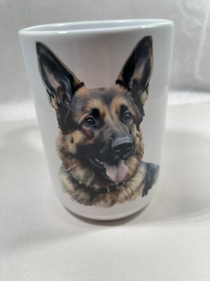 German Shepherd Dog Custom Made Sublimated Mug by Lofy Nook 15 oz