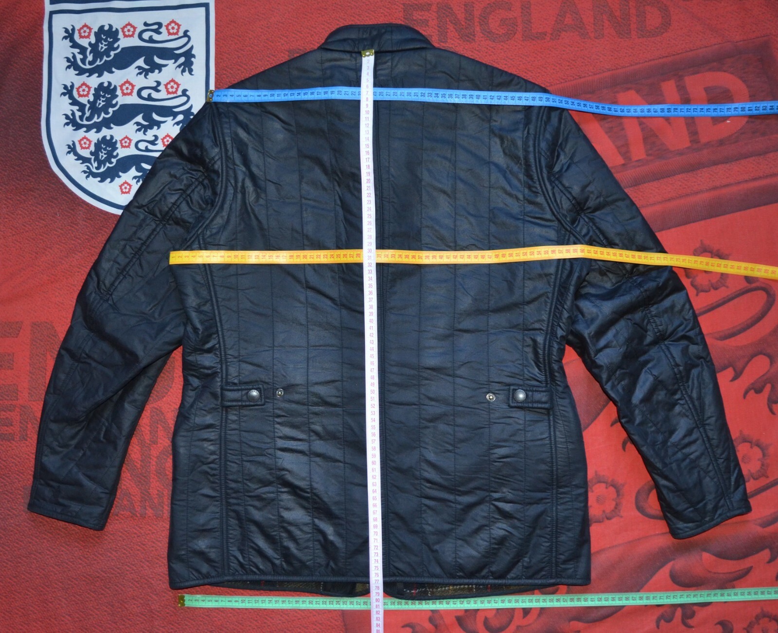 barbour edderton quilted jacket navy