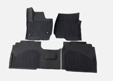 OEM NEW 21-24 Ford Expedition Logo Black All Weather Rubber Floor Mats 4 Piece