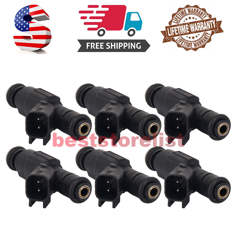 6x Fuel Injectors 0280158020 For Dodge Dakota Mitsubishi Raider Jeep Liberty 3.7