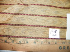 Harvest Gold Red Stripe Nylon Fabric / Upholstery Fabric 1 Yard R73