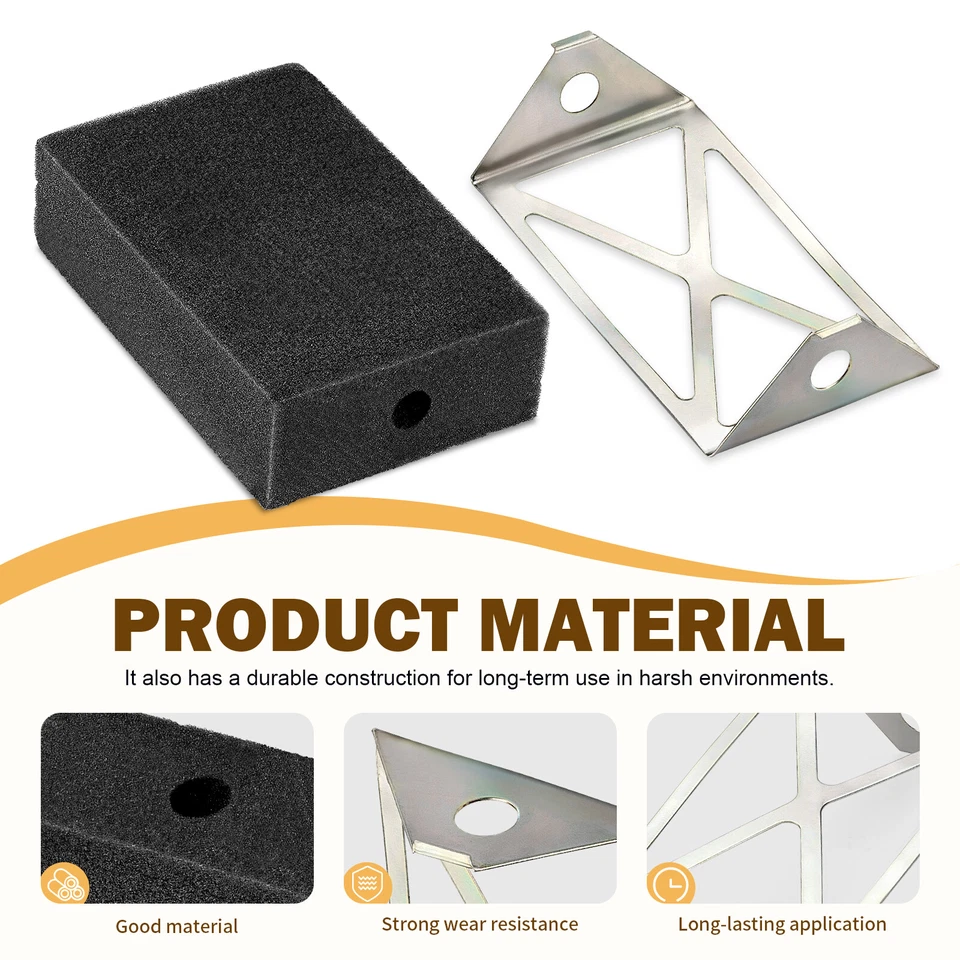 Filtro de aire y placa de montaje para Honda CT70 1970-1982 / XL70 1974-1976 / SL70 1973 Foto 2 de 4