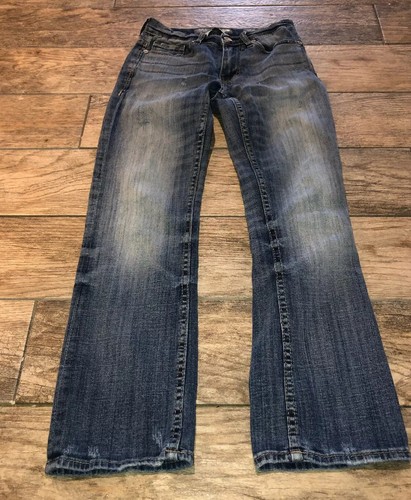 BKE Buckle Aiden Bootleg Blue Jeans Men 