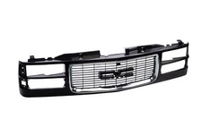 Black Grille w/Chrome Trim For 1994-2000 GMC C/K Pickup Sierra Suburban Yukon