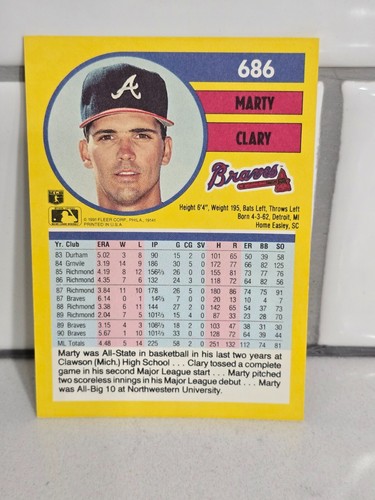1991 Fleer Baseball #541-720 & Pro Visions Inserts #1-12 You Pick! - 第 269/351 張圖片