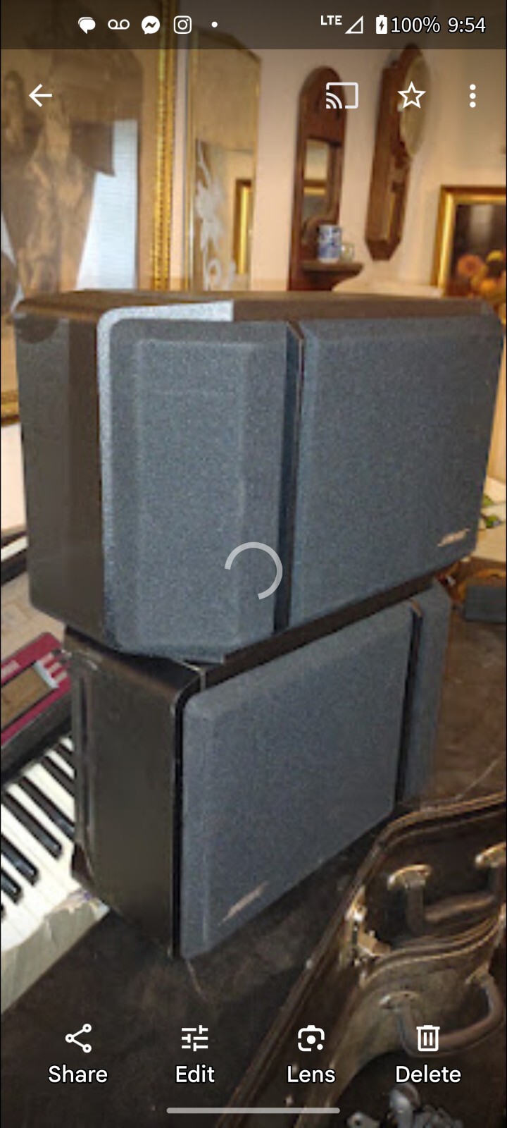 BOSE 201 SERIES IV DIRECT REFLECTING SPEAKER SET Wood Grain Tested Working Great