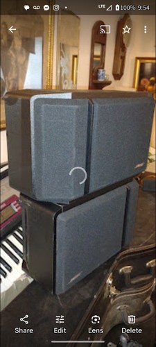 BOSE 201 SERIES IV DIRECT REFLECTING SPEAKER SET Wood Grain Tested Working Great