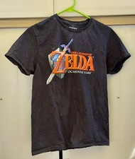 Legend Of Zelda Ocarina Of Time Black Tshirt Small