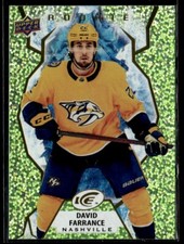 2021-22 Upper Deck Ice Green Parallel David Farrance Rookie #115
