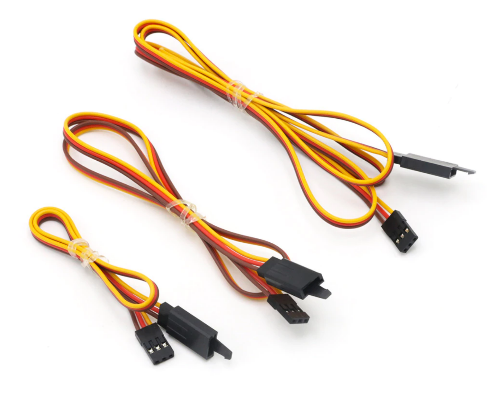 VUNIVERSUM 3 Stück 30cm Premium JR Servo Kabel Servokabel mit Female JR Graupner Kompatibel Stecker Enden Verzinnt 300mm 26AWG 3PIN Stecker von Mr. Stecker Modellbau