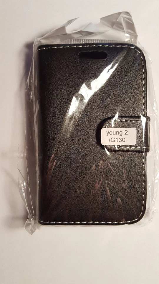 Funda tipo libro de cuero PU abatible para teléfono para Samsung Galaxy Young 2 (G130) Foto 2 de 4