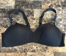 VINTAGE WARNERS BLACK BRA 38 B