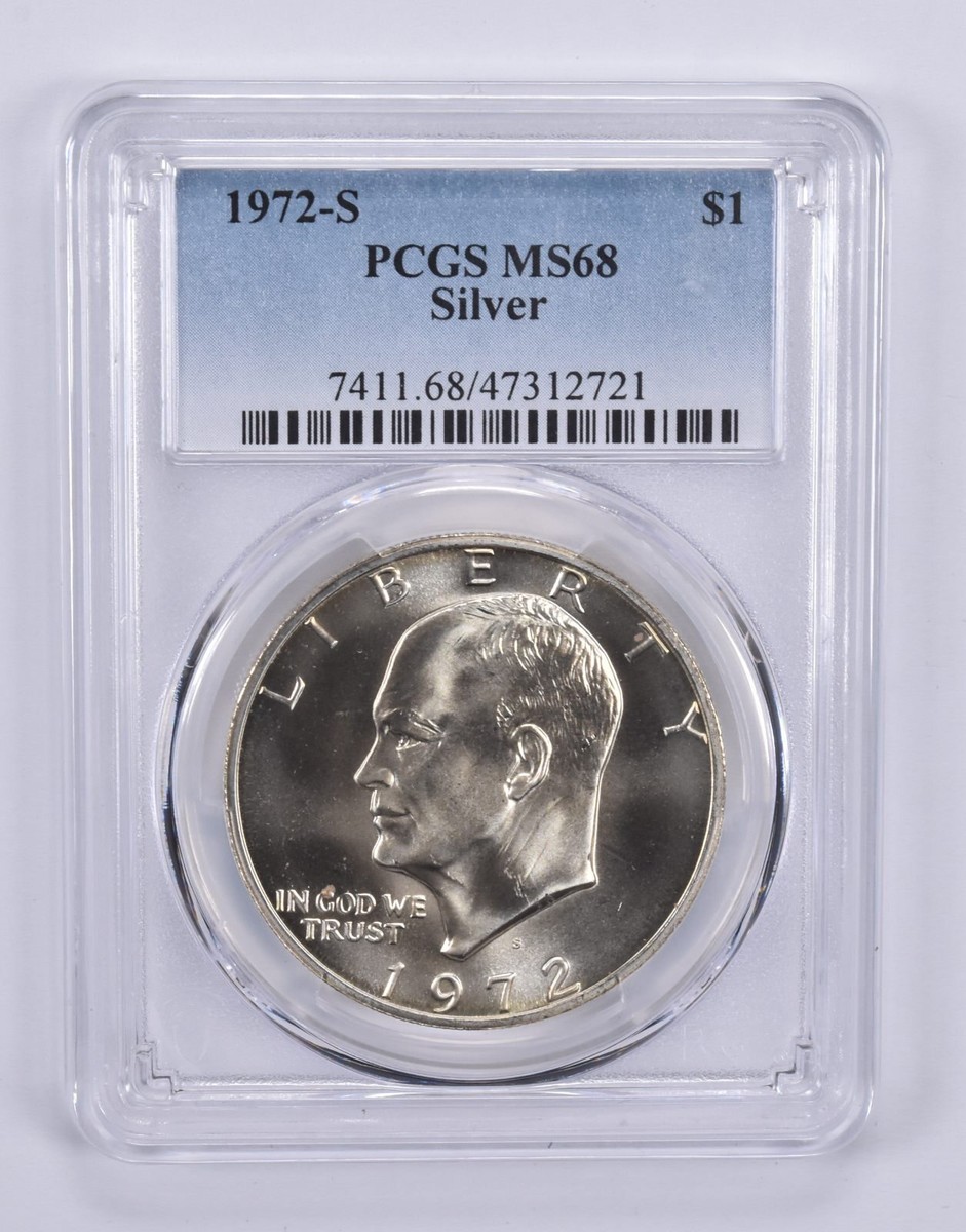 エヴィス NO1 SPECIAL 36 lot1506 1st yamane 1972-S Eisenhower $1 Silver MS68 PCGS Blue Label | eBay