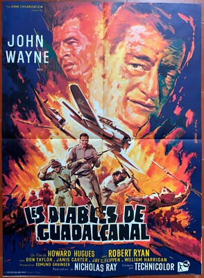 Plakat Die Teufel Von Guadalcanal Flying Leathernecks John Wayne 60x80cm