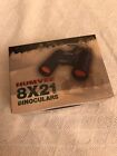 New Humvee 8 x 21Mm Compact Binocular Black Ruby Red Lenses With Case & Lanyard