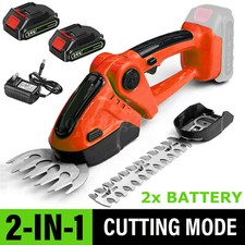 Cordless Grass Shear Shrubbery Trimmer 2-IN-1 Cordless Hedge Shears Grass Cutter