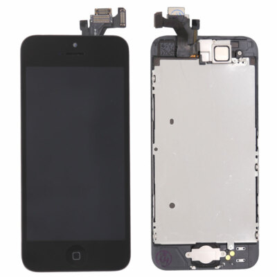 Black For iPhone 5 LCD Display Touch Screen Digitizer Replacement + Home Button