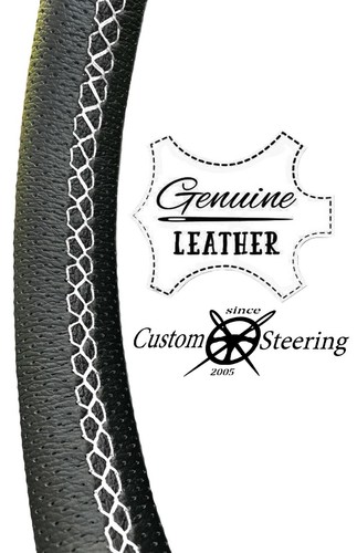 For Mercedes Sprinter 2006+ Black Genuine Italian Leather Steering Wheel Cover