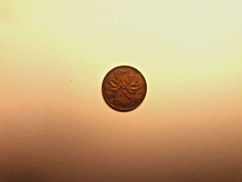 Sale! 1956 Canada 1 Cent, Small Penny, Queen Elizabeth II