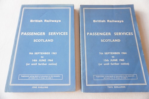 1963 & 1964 Scottish Region Passenger Railway Fahrplan x2