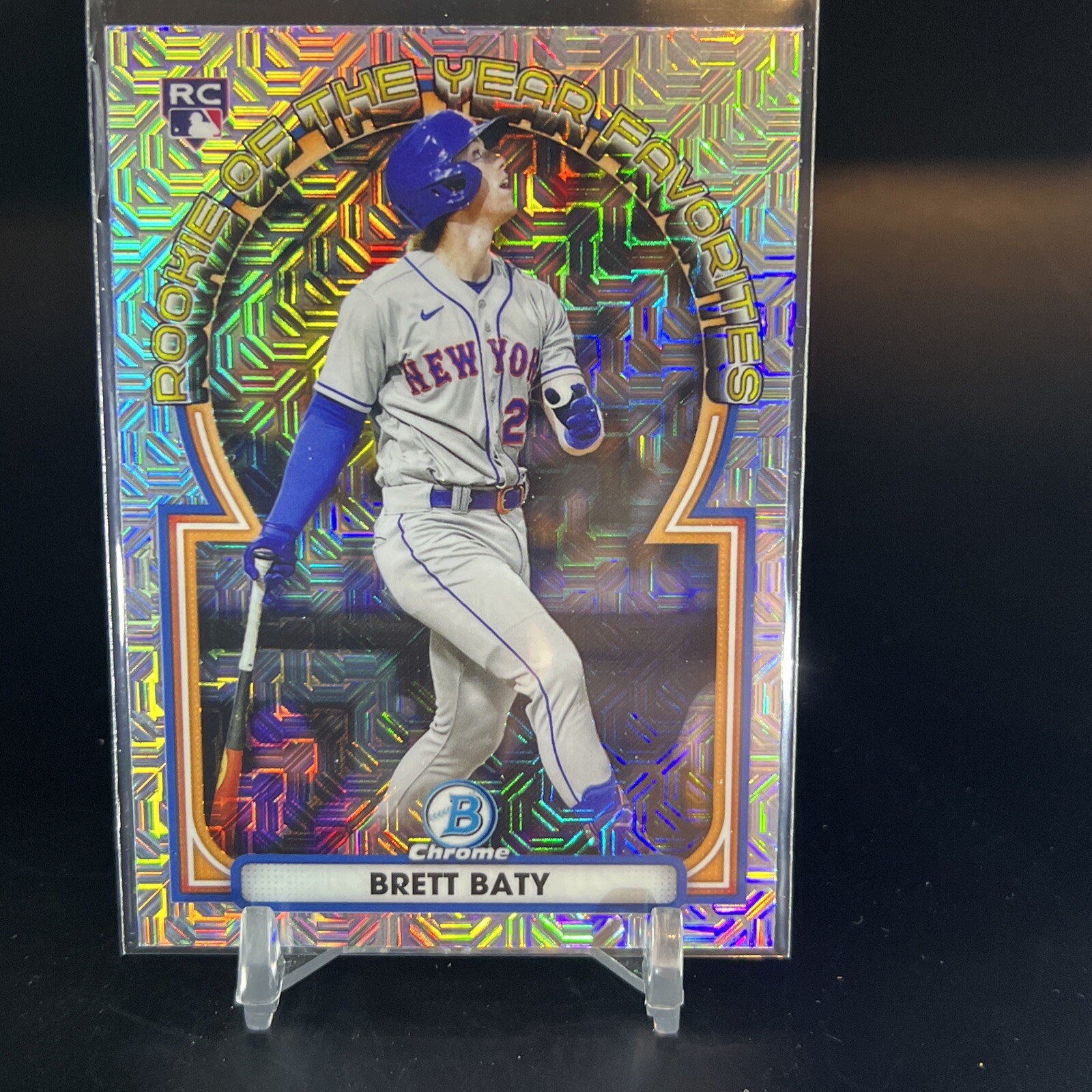 2023 Bowman - Rookie of the Year Favorites Mojo Refractor #ROYF-3 Brett Baty RC