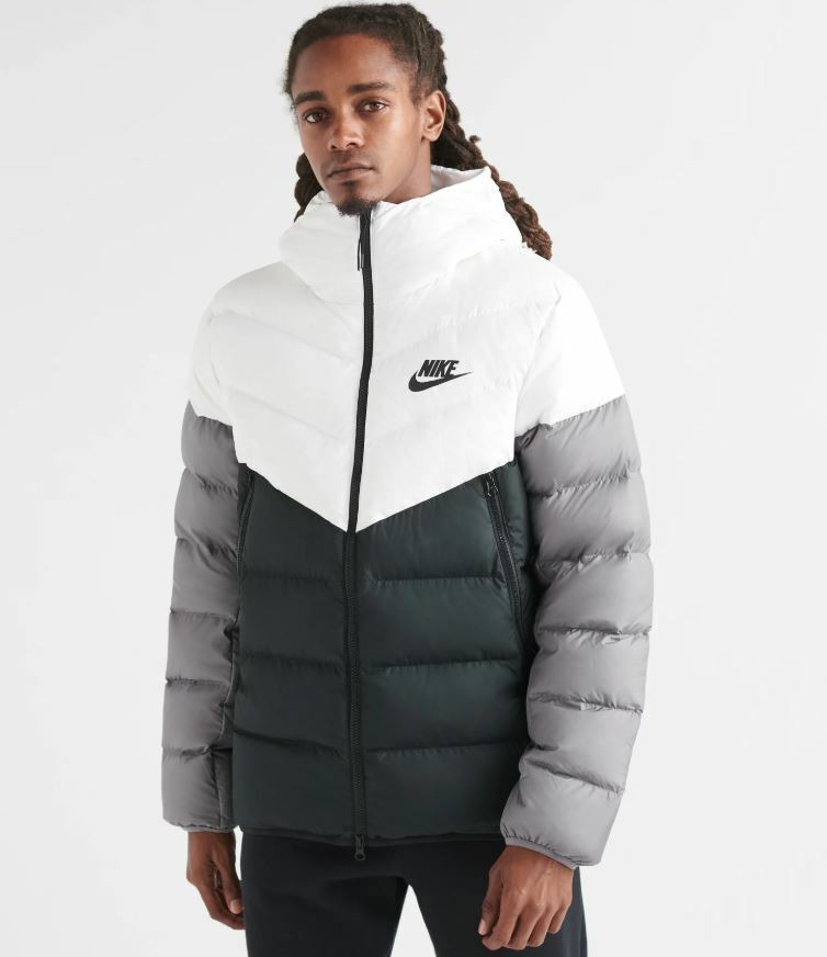 down fill windrunner jacket black 