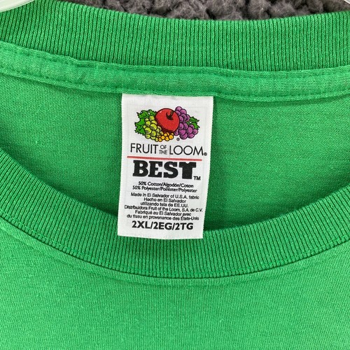 Fruit of the Loom XXL Black Lab T-Shirt Cotton Green Labrador Dogs Excellent - Picture 3 of 6