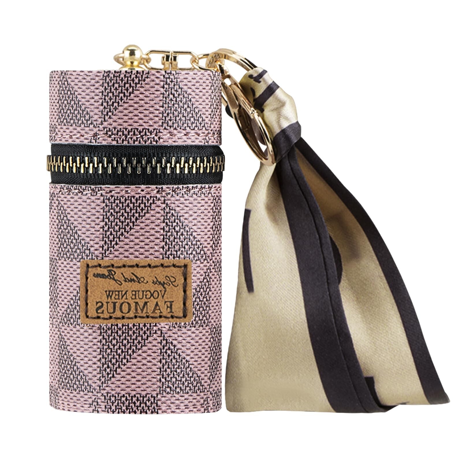 Lipstick Case, Mini Leather Lip Gloss Lipstick Organizer, Travel Lipstick Bag...