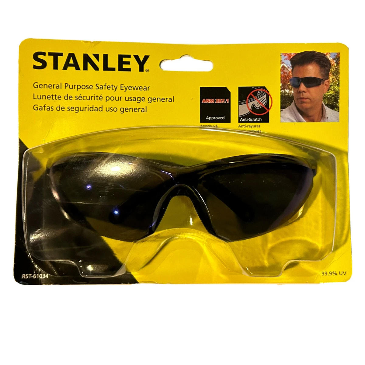 Stanley Safety Eyewear Astrospec Lens RST 61034 ANSI Z87.1