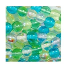 100 Spring Flowers Mix Colors Czech Round Druk Glass 4mm Spacer Strand Beads