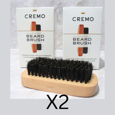 LOT/2 Cremo Beard Grooming Brushes Boar Bristle Hair Shaving Grooming NEW/BOX X2