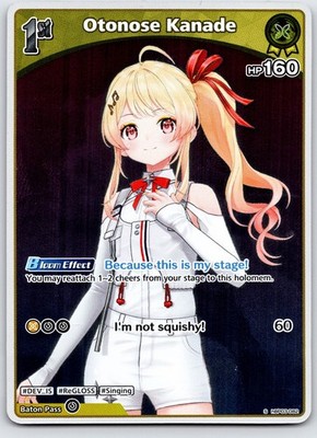 Hololive OCG Otonose Kanade S hBP03-082 Elite Spark BP03 ENGLISH