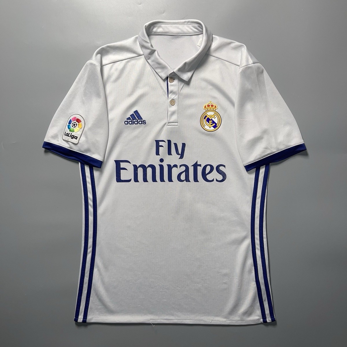 REAL MADRID ADIDAS 2016/2017 FOOTBALL HOME JERSEY #7 RONALDO SIZE