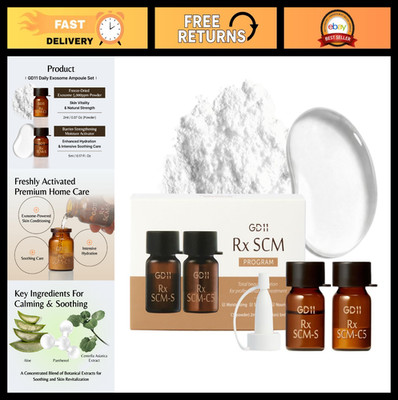 2-Step Exosome Ampoule Set, Freeze-Dried Powder & Moisture Activator, K-Beauty H
