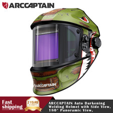 2026 ARCCAPTAIN Auto Darkening Welding Helmet with Side View 1/1/1/1 True Color