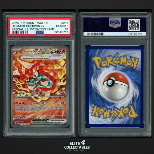 Hearthflame Mask Ogerpon EX 212/167  - PSA 10 (Twilight Masquerade)