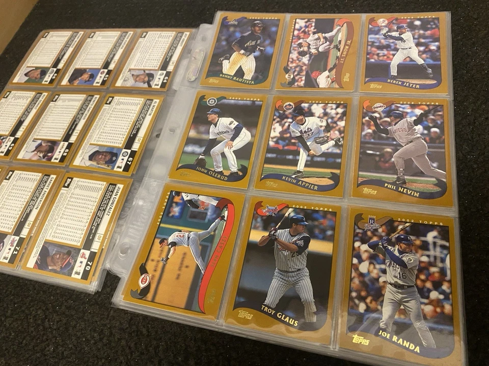 Juego completo Topps Baseball Series 1 2002 #1-365 en páginas + 3 Xtra Barry Bonds Foto 4 de 4